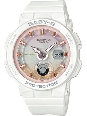 Baby-G Baby-G Zegarek Casio-BGA-250-7A2ER Biały