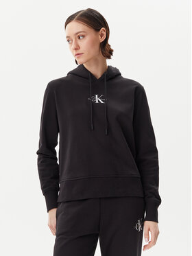 Calvin Klein Jeans Calvin Klein Jeans Mikina Monologo J20J225358 Čierna Regular Fit