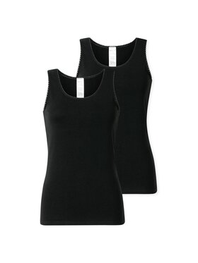 SCHIESSER SCHIESSER Podkoszulek 28984 Czarny Stretch Fit