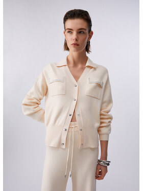 Liu Jo Liu Jo Cardigan TA6041MS59LX0659 Beige Regular Fit