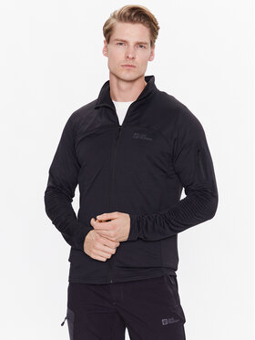 Jack Wolfskin Jack Wolfskin Funkční mikina Prelight 1711001 Černá Regular Fit