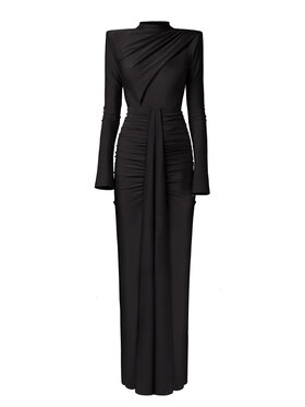 sax35th sax35th Sukienka wieczorowa ALISE Czarny Slim Fit