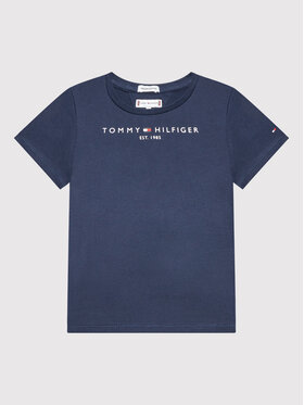 Tommy Hilfiger Tommy Hilfiger T-Shirt Essential KG0KG06585 Granatowy Regular Fit