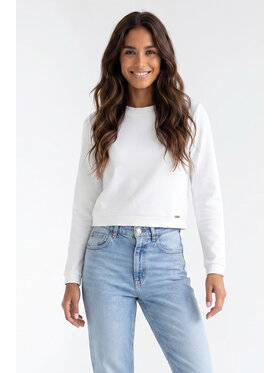 FIGL FIGL Bluza M1375 Kremowy Regular Fit