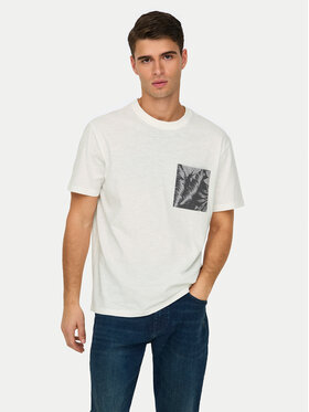 Only & Sons Only & Sons Футболка 22025286 Білий Regular Fit