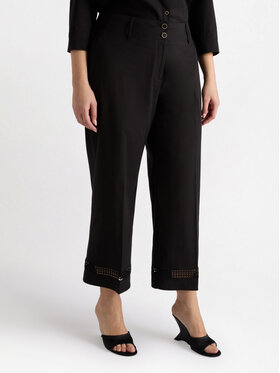 Fiorella Rubino Fiorella Rubino Spodnie materiałowe P139L002111N033 Czarny Cropp Fit