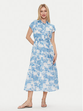 Iconique Iconique Rochie de vară Kate IC24-055 Albastru Regular Fit