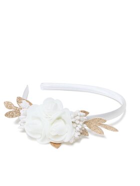 Nelli Blu Nelli Blu Cerchietto per capelli 4WE-009-SS23 Bianco