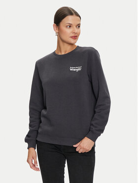 Wrangler Wrangler Majica dugih rukava 112356510 Crna Regular Fit