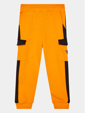 Guess Guess Donji dio trenerke L3YQ12 KA6R3 Narančasta Regular Fit