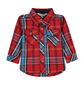 Kanz Kanz Koszula 1922403-0002 Czerwony Basic Fit