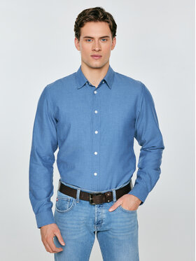 BIG STAR BIG STAR Koszula FRANKINISON Niebieski Slim Fit