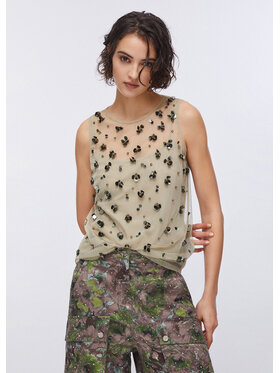 Liu Jo Liu Jo Top WA6310J3860P9240 Beżowy Regular Fit