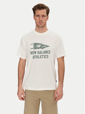 New Balance New Balance Tričko MT51924 Biela Relaxed Fit