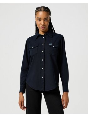 Wrangler Wrangler Koszula HERITAGE SHIRT Czarny Regular Fit