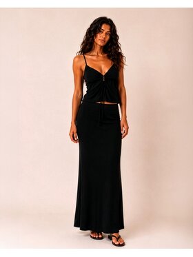 Hottie Hot Hottie Hot Completo top e gonna NUSA letni Nero Slim Fit