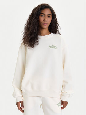 New Balance New Balance Mikina WT53516 Biela Relaxed Fit