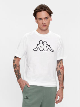 Kappa Kappa Тишърт Cromen 303HZ70 Бял Regular Fit