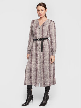 Joseph Ribkoff Joseph Ribkoff Rochie tip cămașă 223155 Bej Relaxed Fit