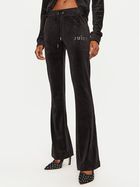 Juicy Couture Juicy Couture Teplákové nohavice Regal Lisa JCBBJ224829 Čierna Flare Fit