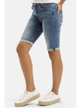 Cross Jeans Cross Jeans Szorty jeansowe A 531-019 Niebieski Slim Fit