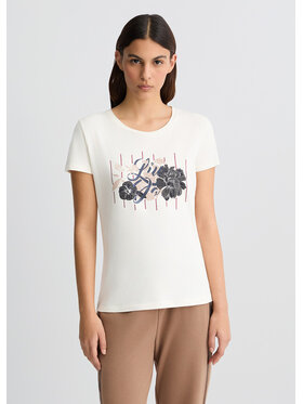 Liu Jo Liu Jo T-shirt TA5173JS003M9161 Bianco Regular Fit