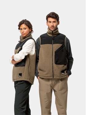 Jack Wolfskin Jack Wolfskin Prsluk Maarweg 1711441 Smeđa Regular Fit
