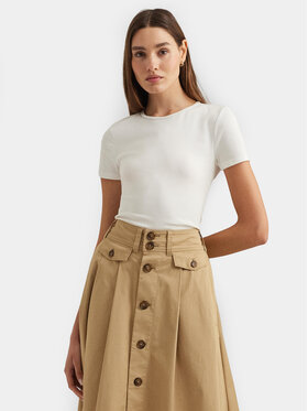 LAUREN RALPH LAUREN Lauren Ralph Lauren Футболка 200655374002 Білий Slim Fit