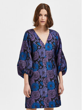 Selected Femme Selected Femme Koktel haljina Elani 16086206 Ljubičasta Regular Fit