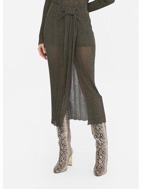 Liu Jo Liu Jo Spódnica midi CF5182MS85OA4354 Zielony Regular Fit