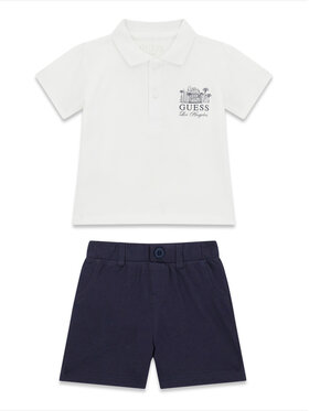 Guess Guess Polo un šortu komplekts I6GG03 KADZ4 Tumši zils Regular Fit