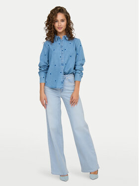 ONLY ONLY Džinsi Madison 15338289 Gaiši zils Wide Leg