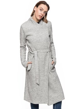 Tom Tailor Tom Tailor Cappotto TOM TAILOR CLEAN COAT WITH DRAPED COLLAR Grigio Regular Fit