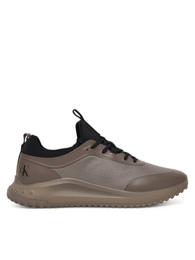 Calvin Klein Calvin Klein Sneakersy Eva Runner Laceup Sock Mat Mix YM0YM01443 Hnedá