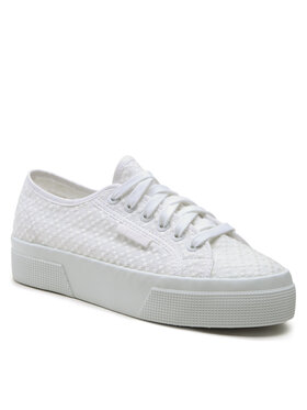 Superga Superga Tenisky Platform MAcrame Rhombus 2740 S2126MW Bílá