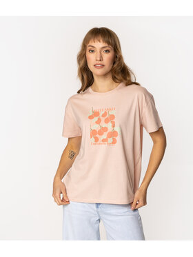 Lee Cooper Lee Cooper T-Shirt CHERRY 1145 Różowy Loose Fit