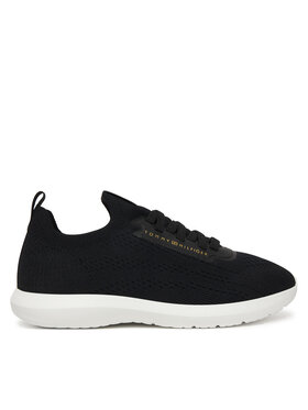 Tommy Hilfiger Tommy Hilfiger Tenisice Th Knit Extralight Runner FW0FW09112 Crna