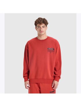 Diadora Diadora Bluza SWEATSHIRT CREW MANIFESTO Czerwony Regular Fit
