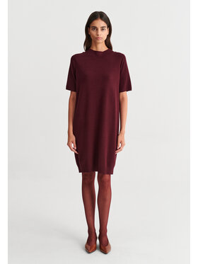 TATUUM TATUUM Sukienka dzianinowa LINT 1 Czerwony Barrel Fit