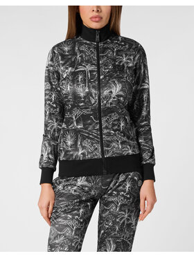 Plein Sport Plein Sport Komplet top i spodnie 14249 Czarny Regular Fit
