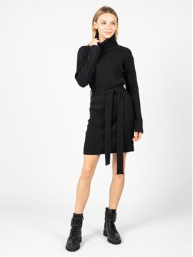 Silvian Heach Silvian Heach Každodenní šaty CVA22072VE Černá Slim Fit