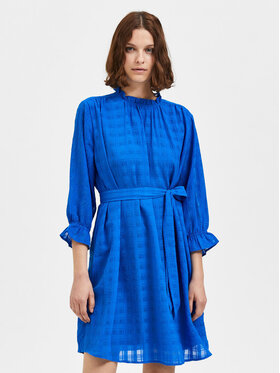 Selected Femme Selected Femme Sukienka codzienna Inna 16086583 Niebieski Regular Fit