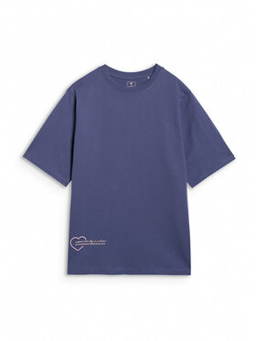 4F 4F T-shirt BASIC+ Blu Oversize