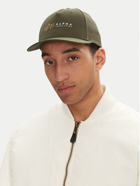 Alpha Industries Alpha Industries Czapka z daszkiem Label 106901 Zielony