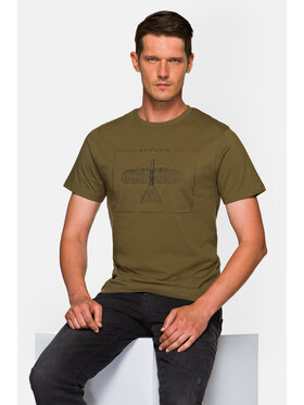 Lancerto Lancerto T-Shirt Rory TS073221000003 Khaki Regular Fit