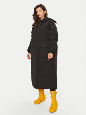 Hunter Hunter Prechodný kabát HARW0014242 Čierna Regular Fit