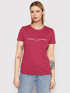 Tommy Hilfiger Tommy Hilfiger T-Shirt C-Nk Tee WW0WW28681 Ροζ Regular Fit