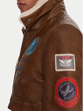 Μπουφάν δερμάτινο Milestone φωτογραφία