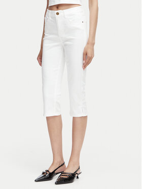 Guess Guess Pantaloni capri W6YB40 W5139 Alb Slim Fit