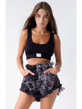 MissDenim MissDenim Szorty jeansowe Elastic Band Kolorowy Regular Fit